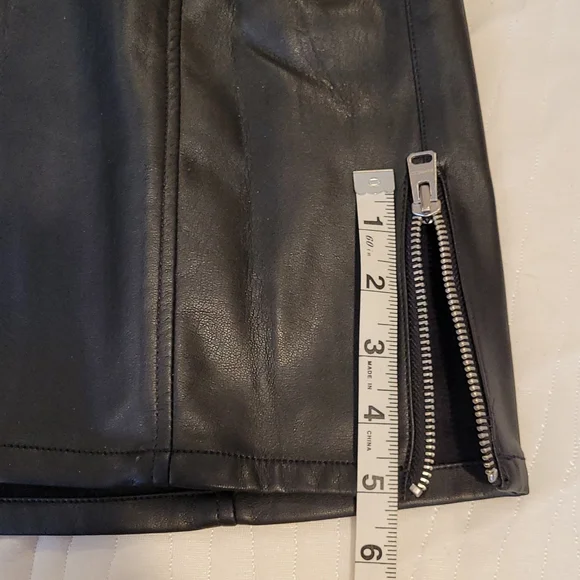 Express Faux Leather Skirt Size 0 - Picture 7 of 8
